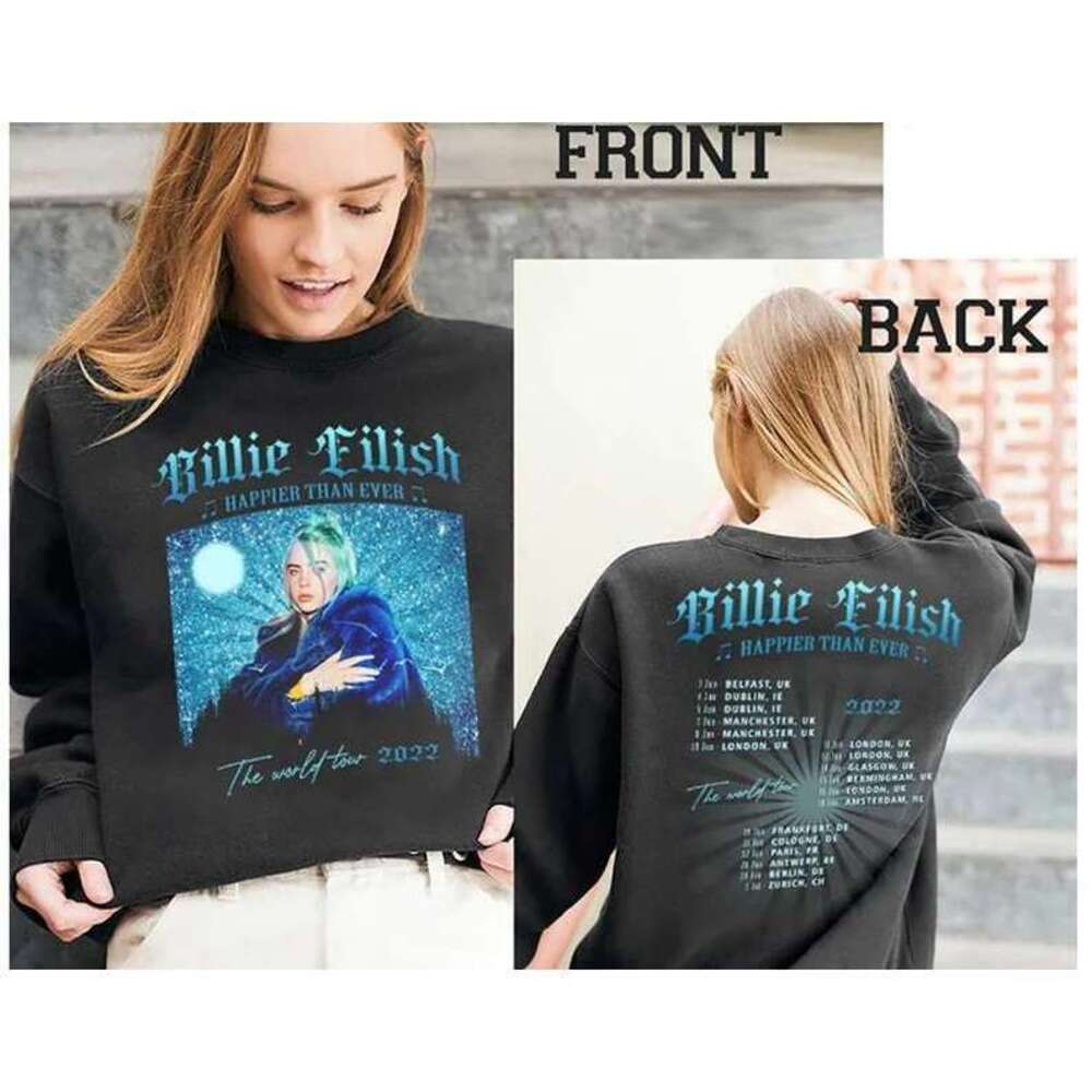 Billie Eilish The World Tour 2 Sided Sweatshirt